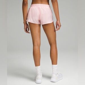 Lululemon athletica pink and white track that shorts | size 4